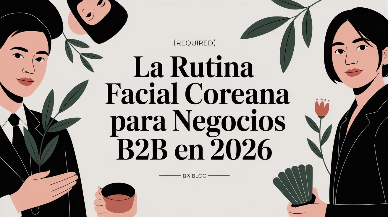 La rutina facial coreana para negocios B2B en 2026