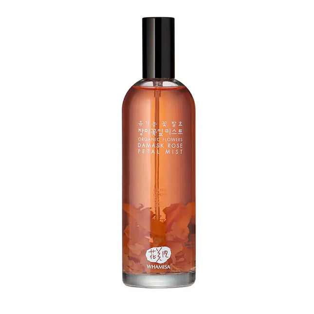 Organic flowers damask rose petal mist