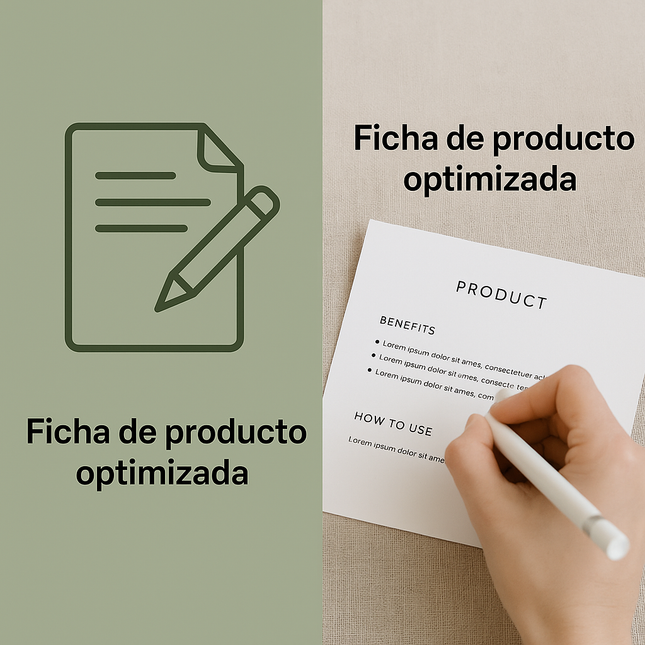 Ficha de produto otimizada – redação SEO e design profissional