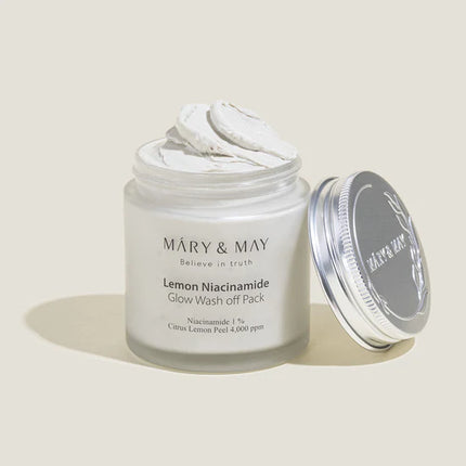 Lemon Niacinamide Glow Wash off Pack - Clay Brightening Mask