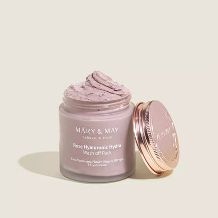 Rose Hyaluronic Hydra Wash off Pack - Moisturizing Mask with Clay