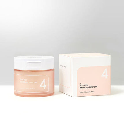Nº4 Pore Zero Peeled Egg Toner Pad