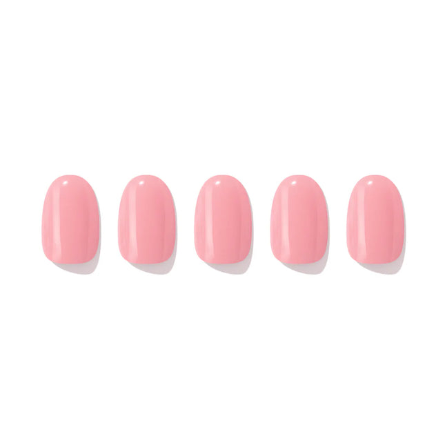 Tiras de unhas rosa leite