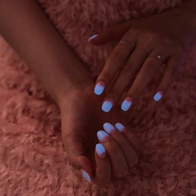 Nail Strips Romantic Neon Glow