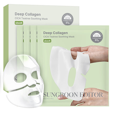 Deep Collagen Cica Teatree Soothing Mask 37g (4 uds)