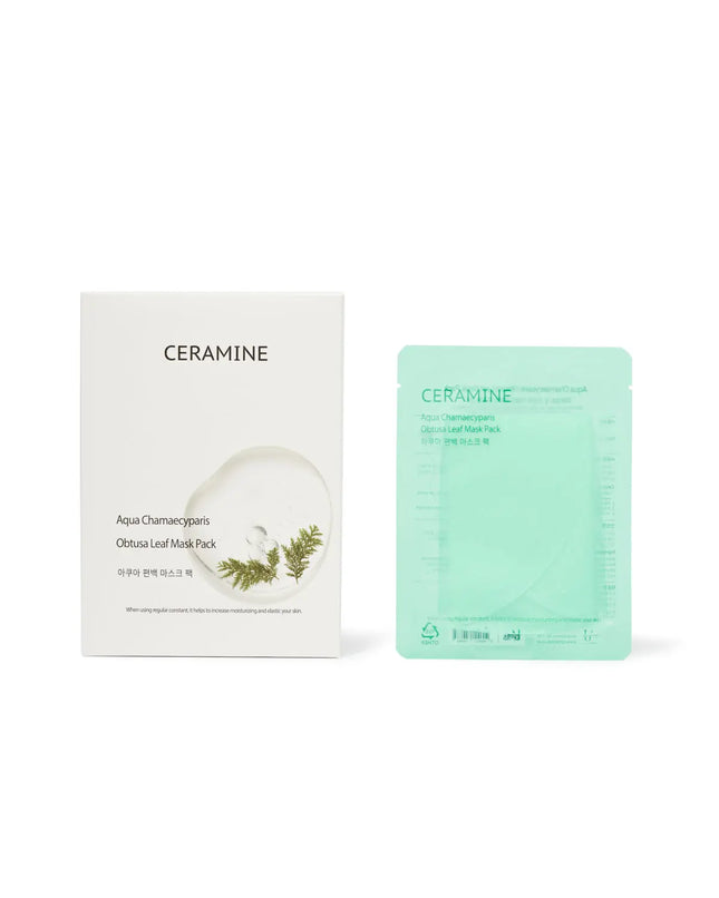 Aqua Chamaecyparis Obtusa Leaf Mask